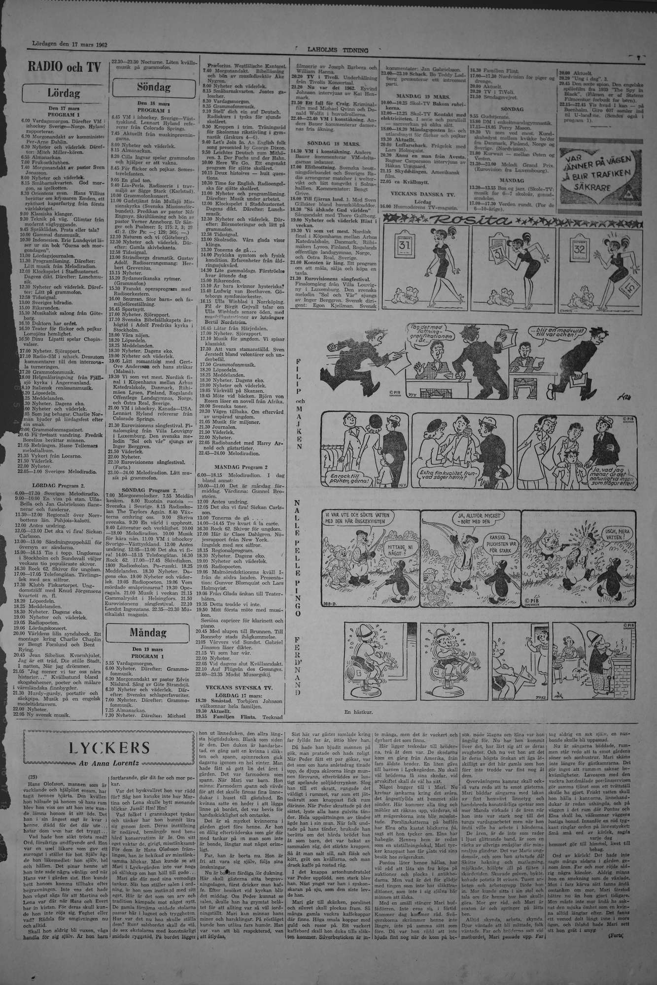 Laholms Tidning Lördag 17 mars 1962, sida 7