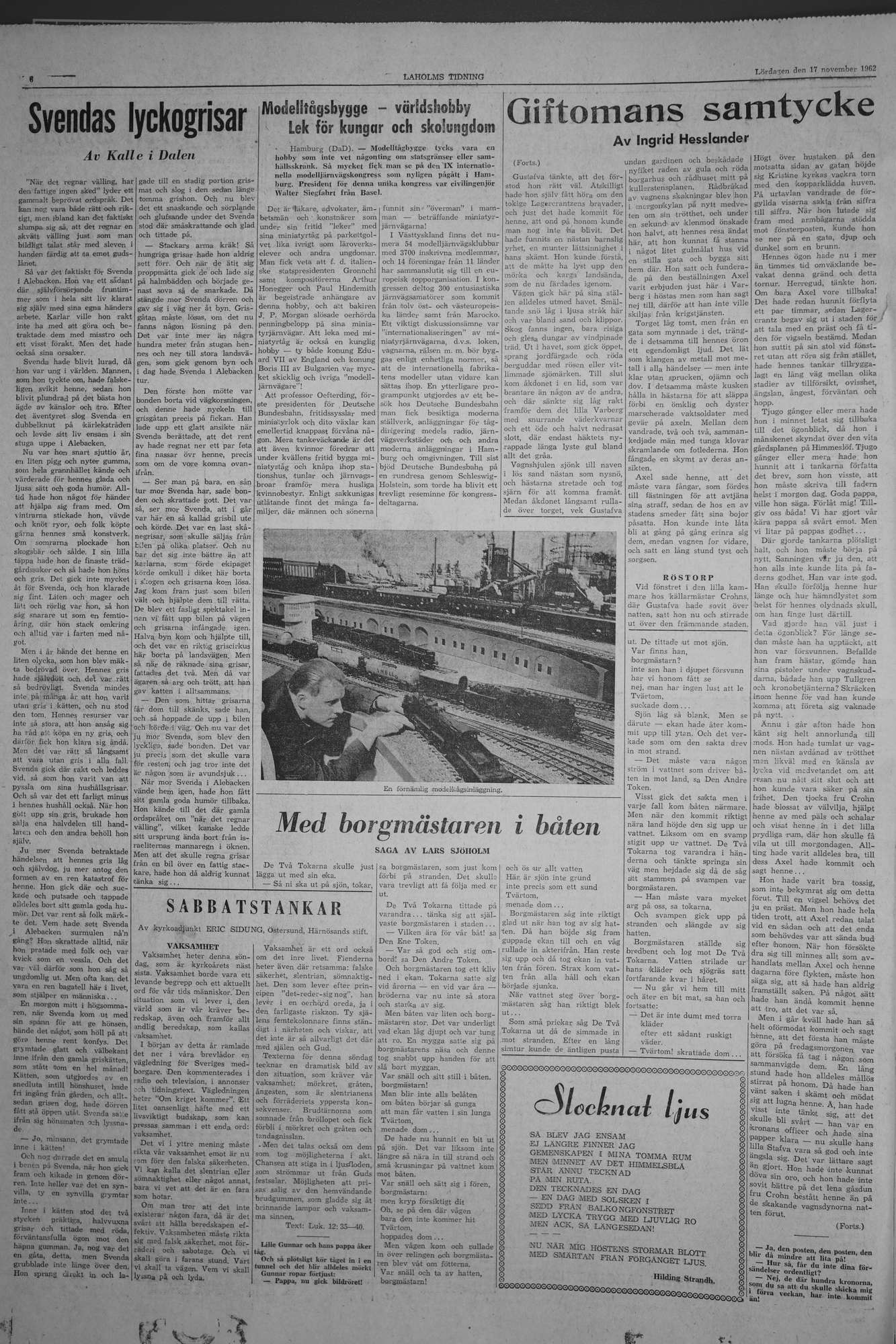 Laholms Tidning Lördag 17 november 1962, sida 6