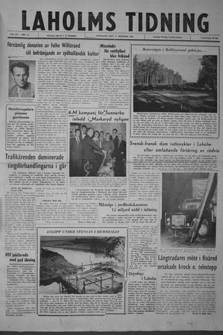 Förstasidan, Onsdag 17 oktober 1962