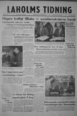 Förstasidan, Måndag 17 september 1962