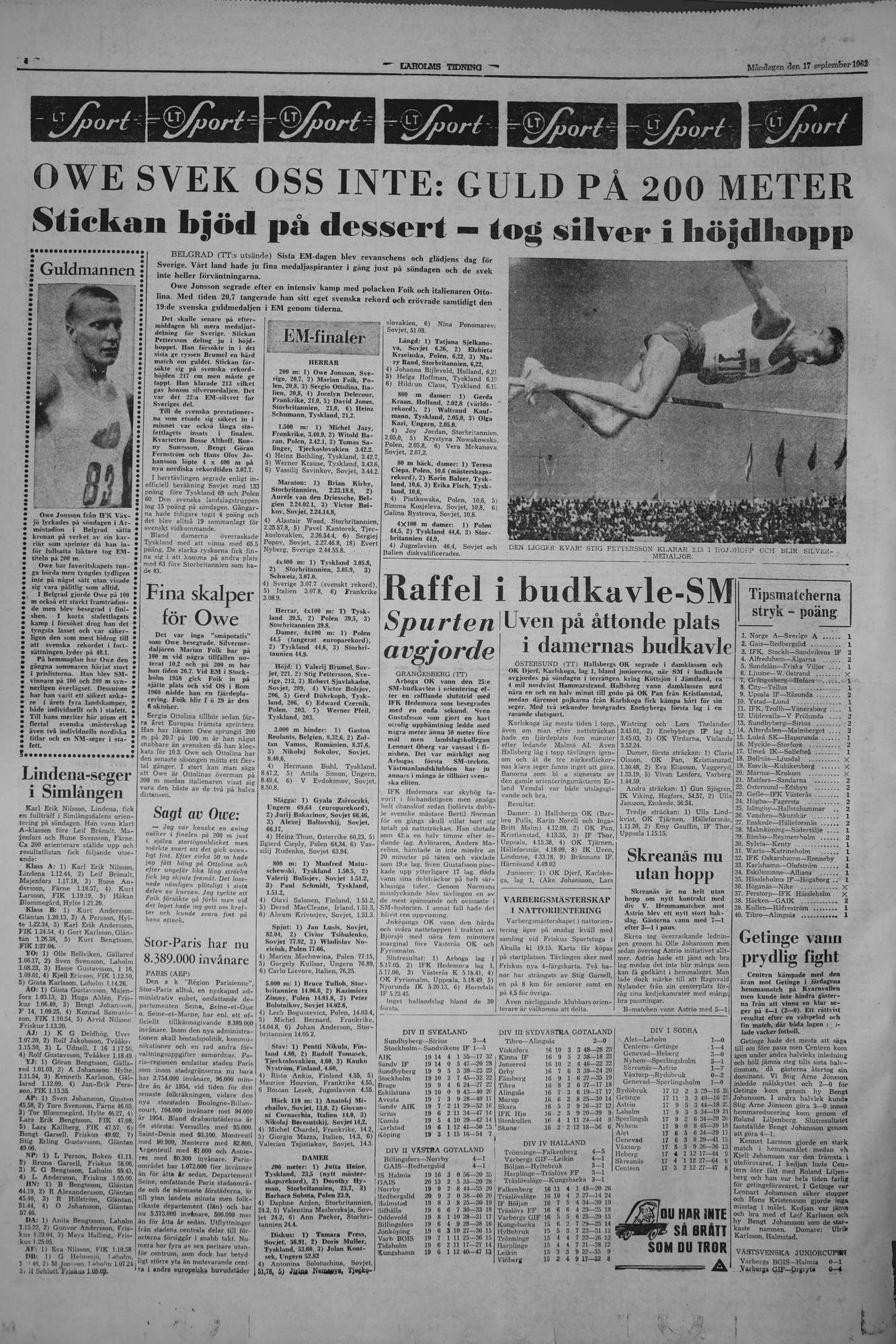 Laholms Tidning Måndag 17 september 1962, sida 4