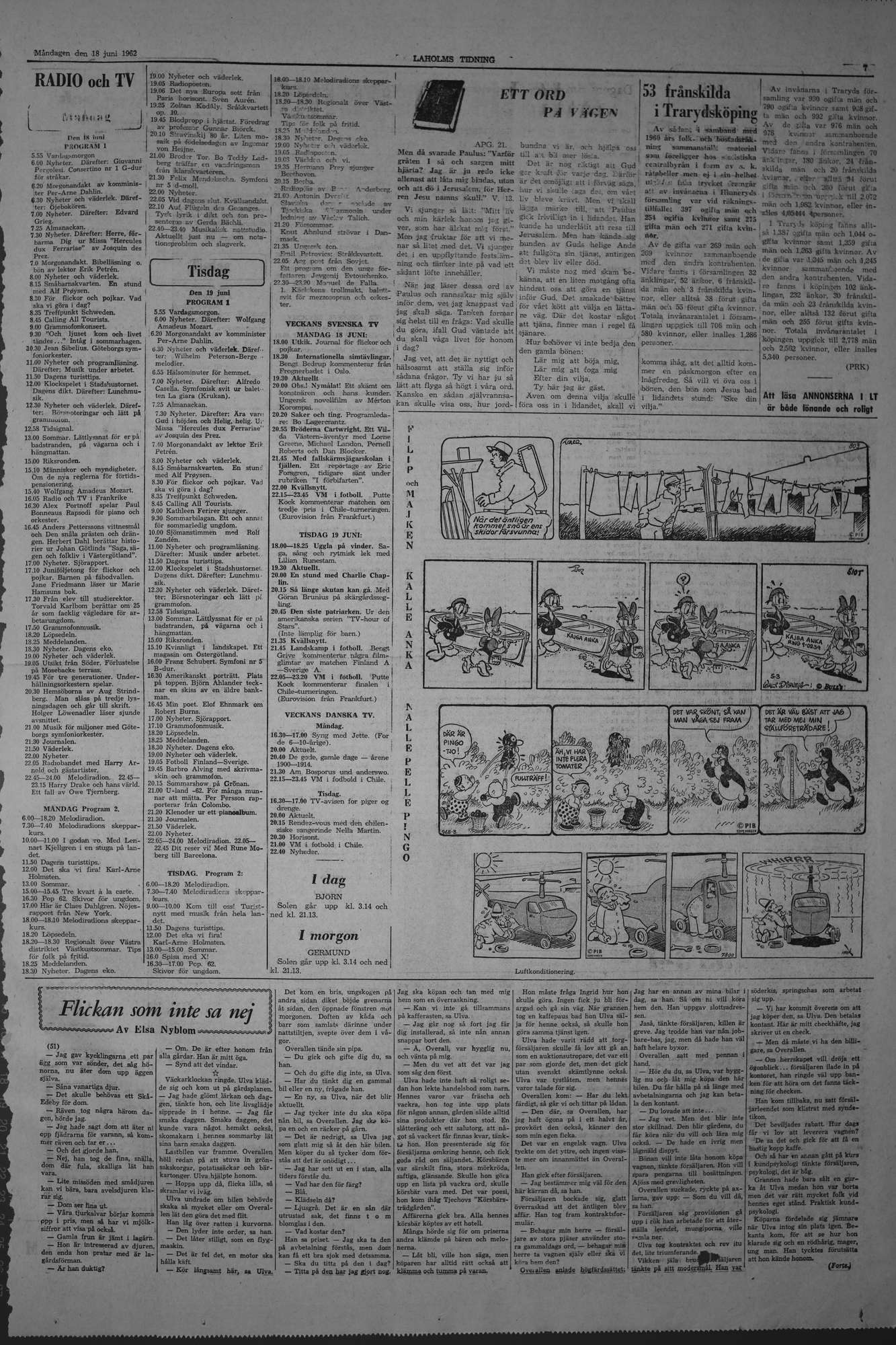 Laholms Tidning Måndag 18 juni 1962, sida 7