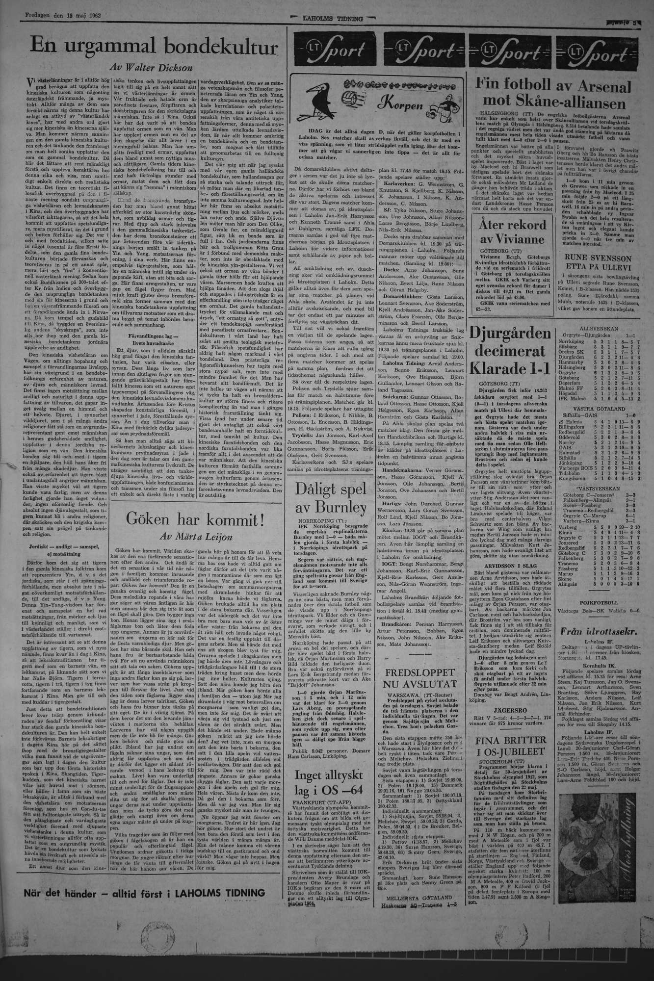 Laholms Tidning Fredag 18 maj 1962, sida 5
