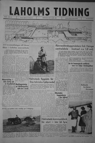 Förstasidan, Torsdag 19 april 1962