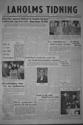 Förstasidan, Fredag 19 januari 1962