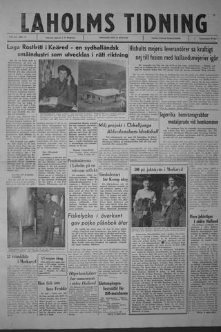 Förstasidan, Tisdag 19 juni 1962