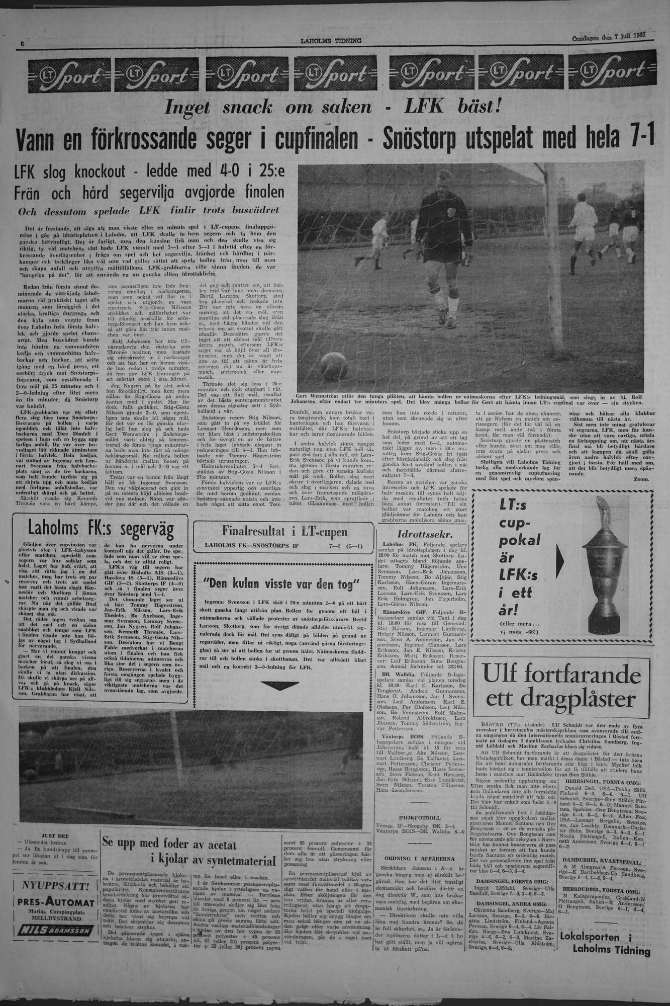 Laholms Tidning Onsdag 7 juli 1965, sida 6