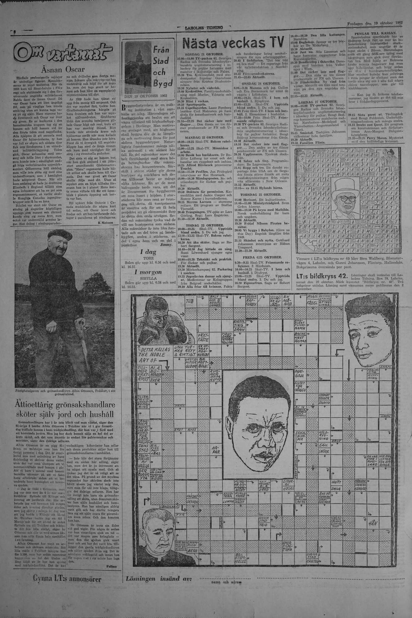 Laholms Tidning Fredag 19 oktober 1962, sida 6