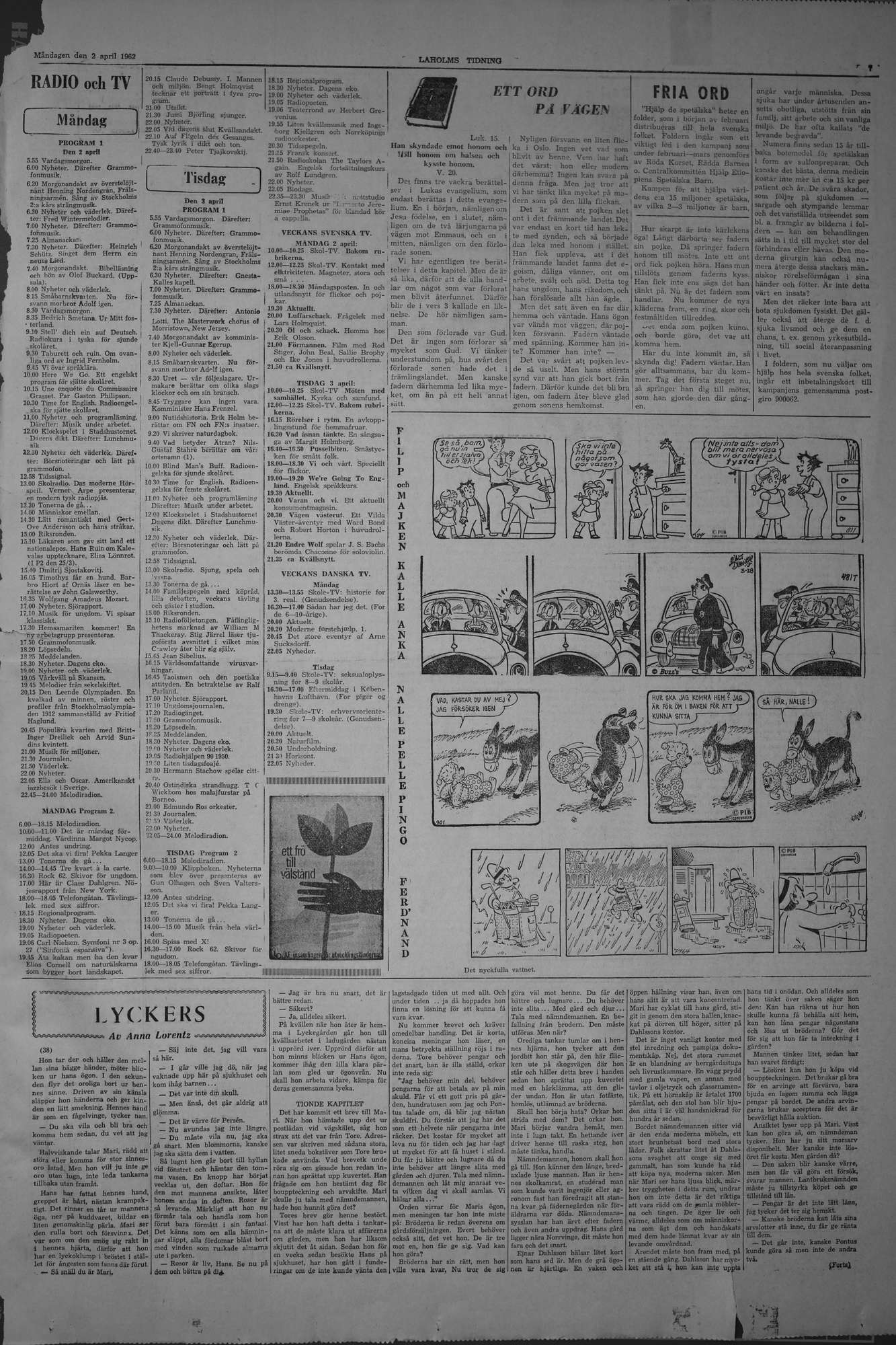 Laholms Tidning Måndag 2 april 1962, sida 7