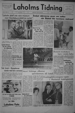 Förstasidan, Torsdag 8 juli 1965
