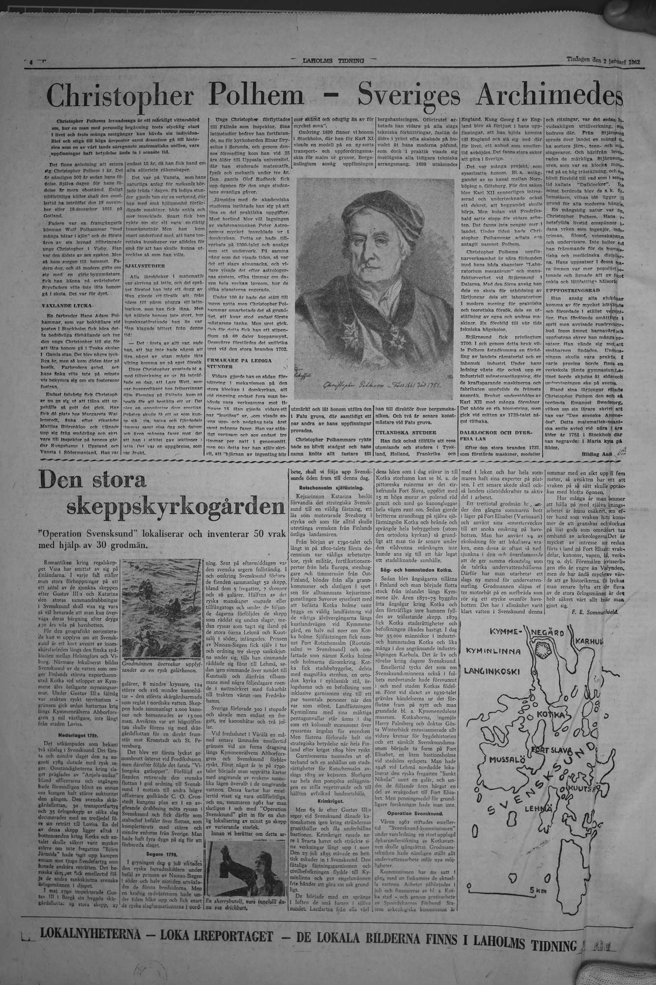 Laholms Tidning Tisdag 2 januari 1962, sida 4