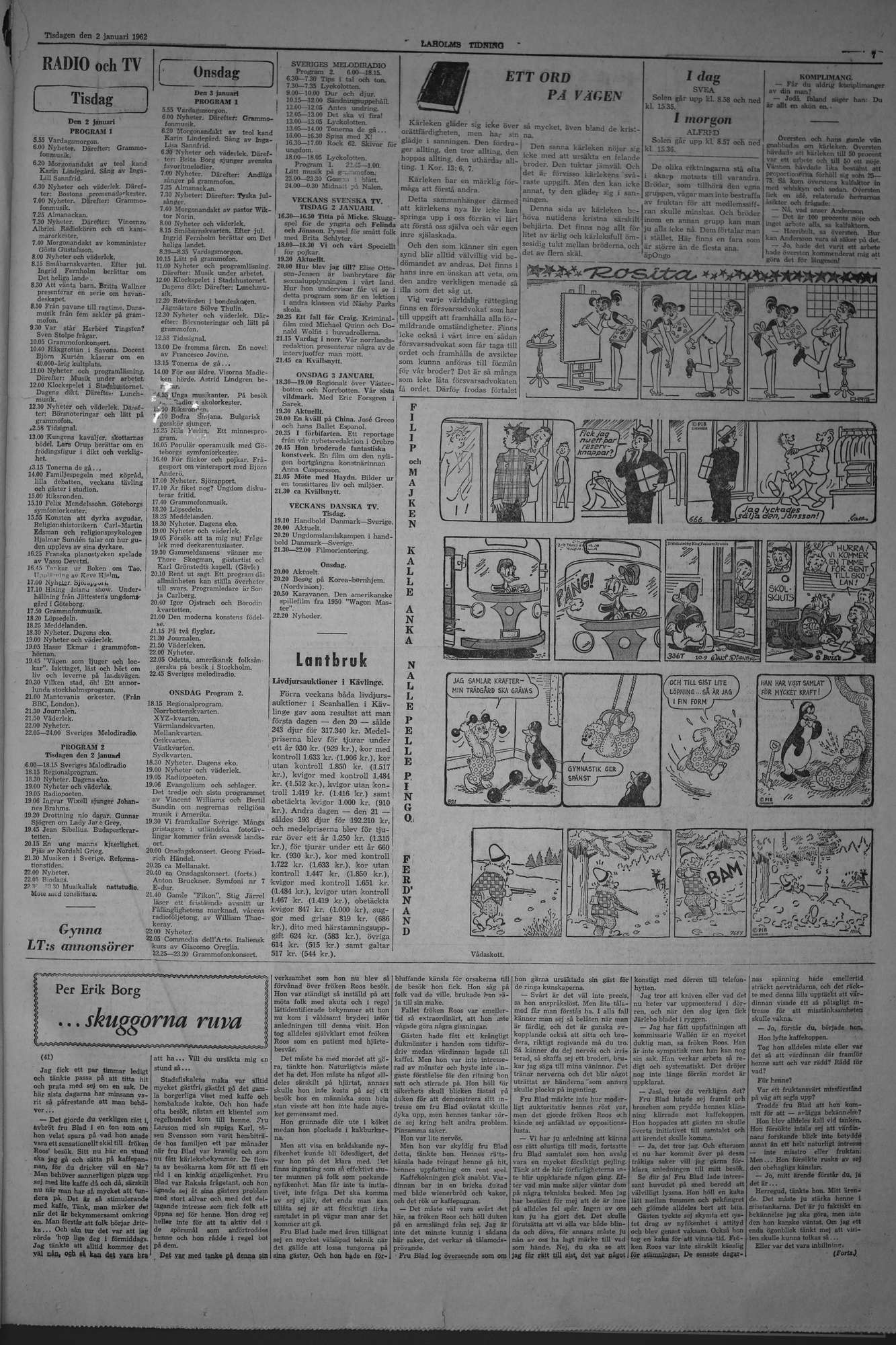 Laholms Tidning Tisdag 2 januari 1962, sida 7