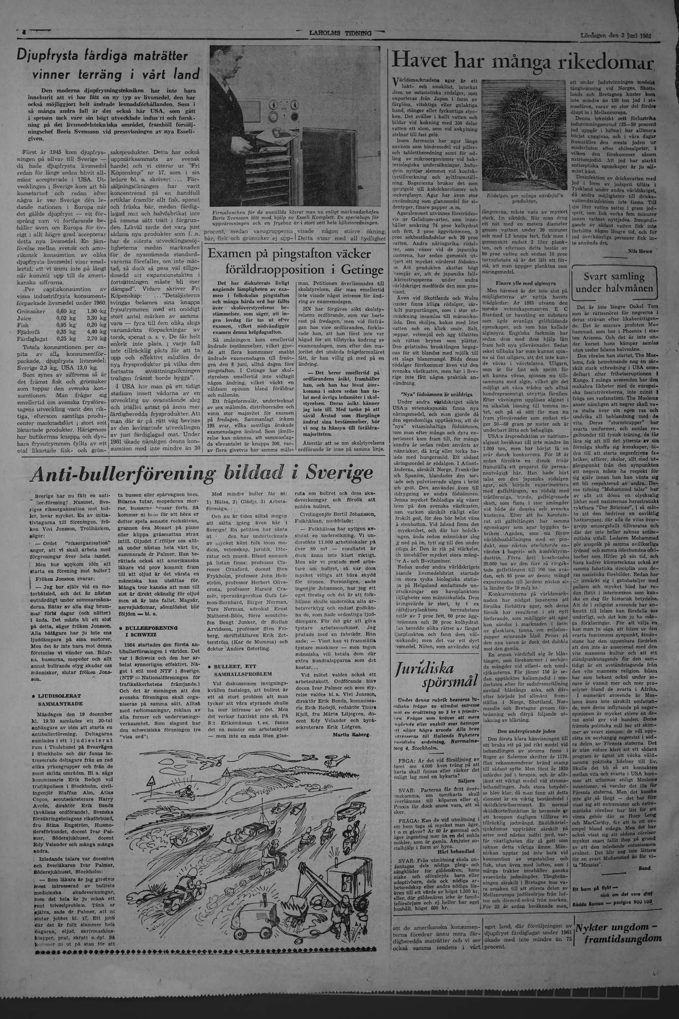 Laholms Tidning Lördag 2 juni 1962, sida 4