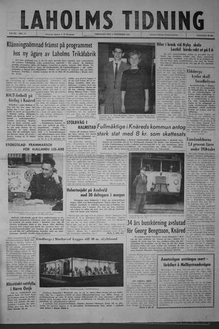 Förstasidan, Fredag 2 november 1962