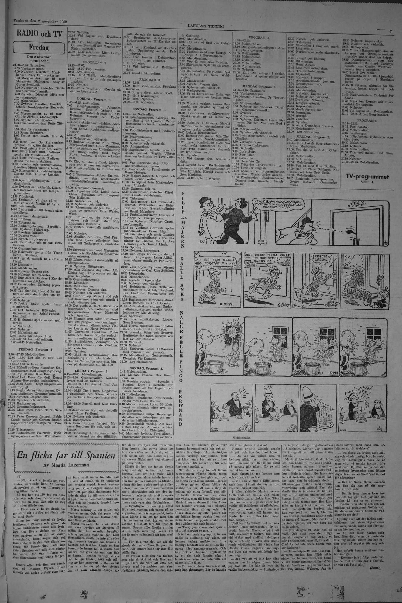 Laholms Tidning Fredag 2 november 1962, sida 7