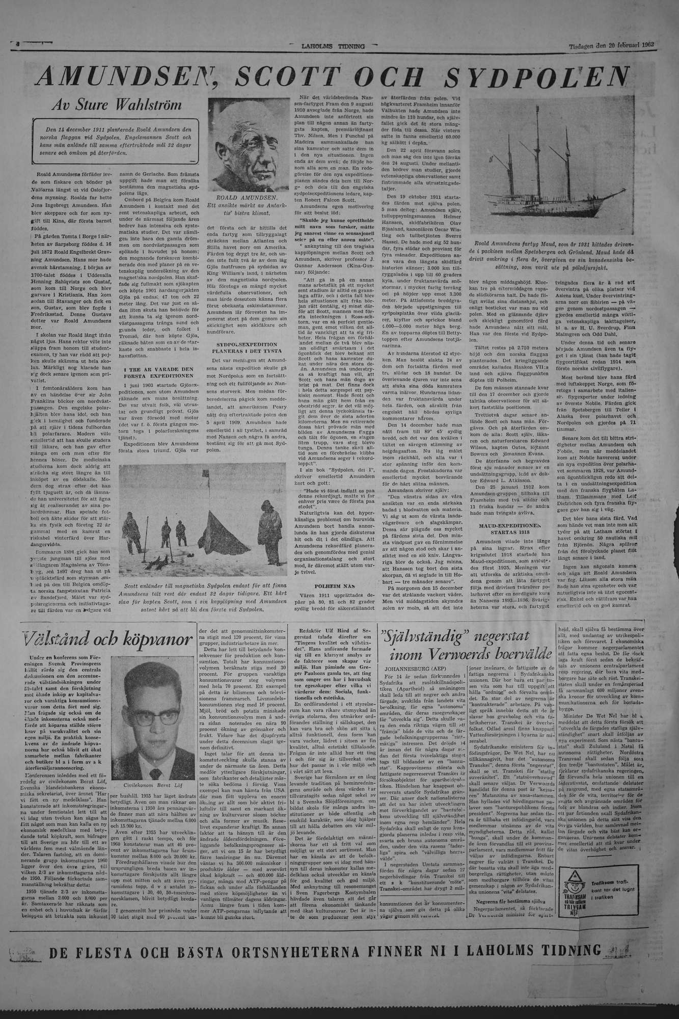 Laholms Tidning Tisdag 20 februari 1962, sida 4