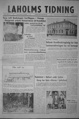 Förstasidan, Lördag 20 januari 1962