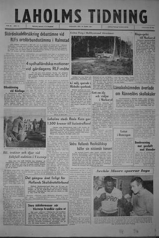 Förstasidan, Tisdag 20 mars 1962