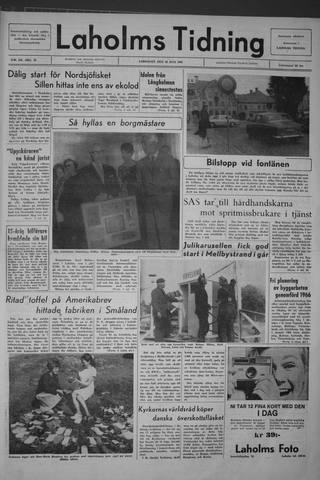 Förstasidan, Lördag 10 juli 1965
