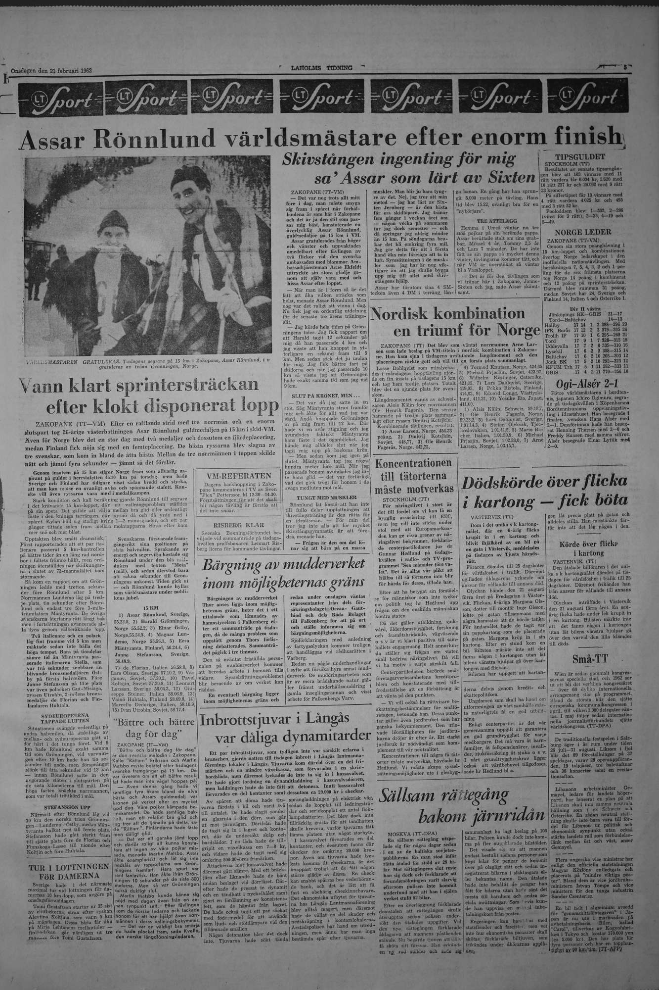 Laholms Tidning Onsdag 21 februari 1962, sida 5