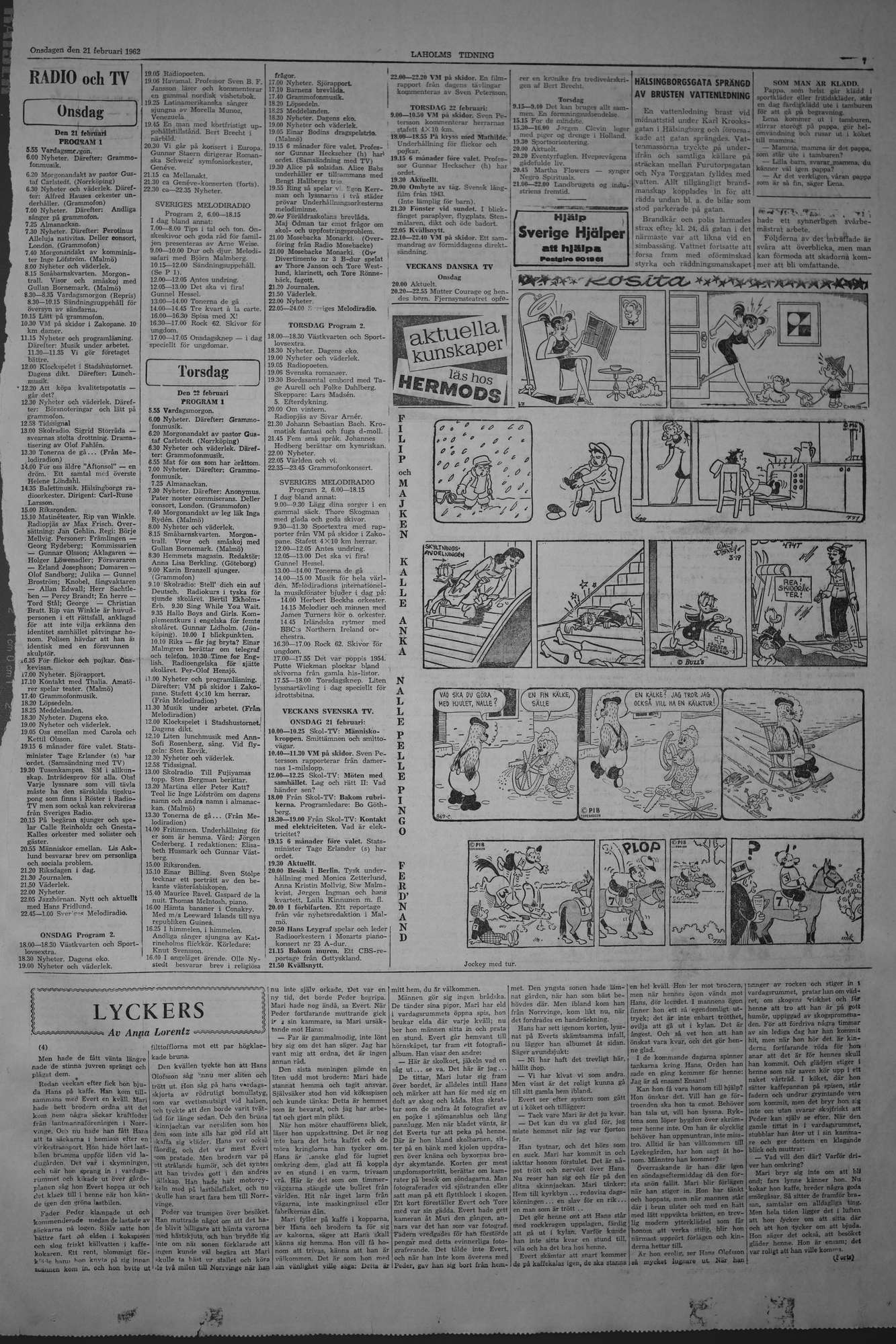 Laholms Tidning Onsdag 21 februari 1962, sida 7