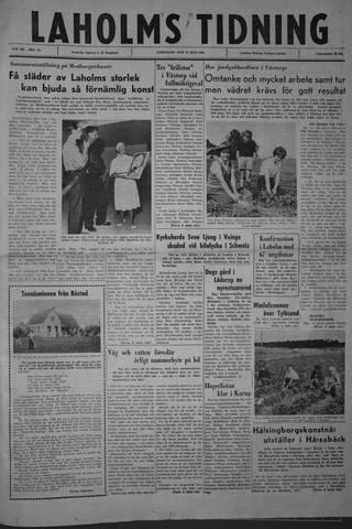 Förstasidan, Lördag 21 juli 1962