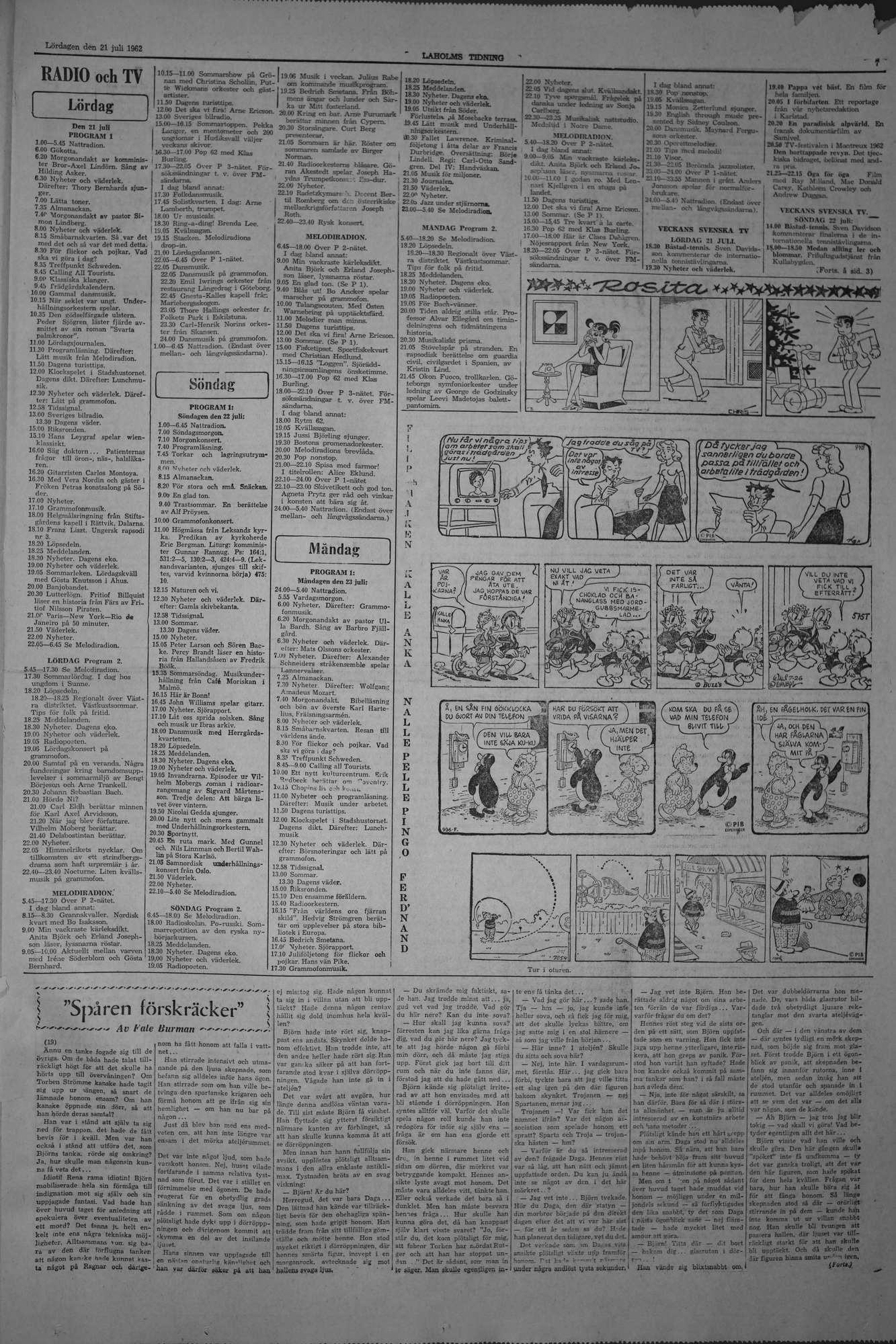 Laholms Tidning Lördag 21 juli 1962, sida 7