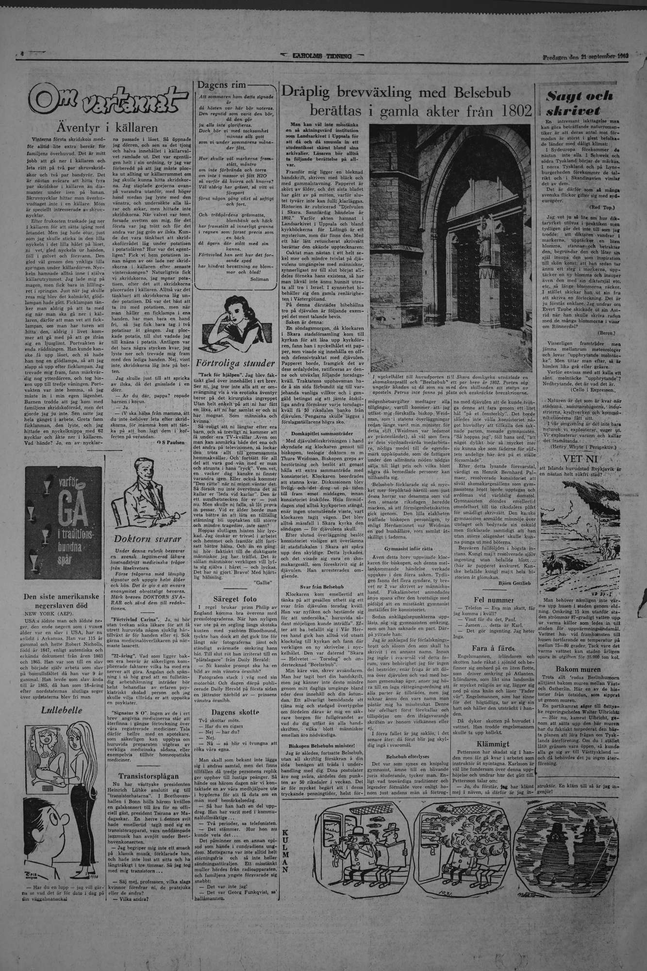 Laholms Tidning Fredag 21 september 1962, sida 4