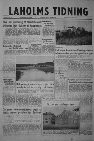 Förstasidan, Onsdag 22 augusti 1962