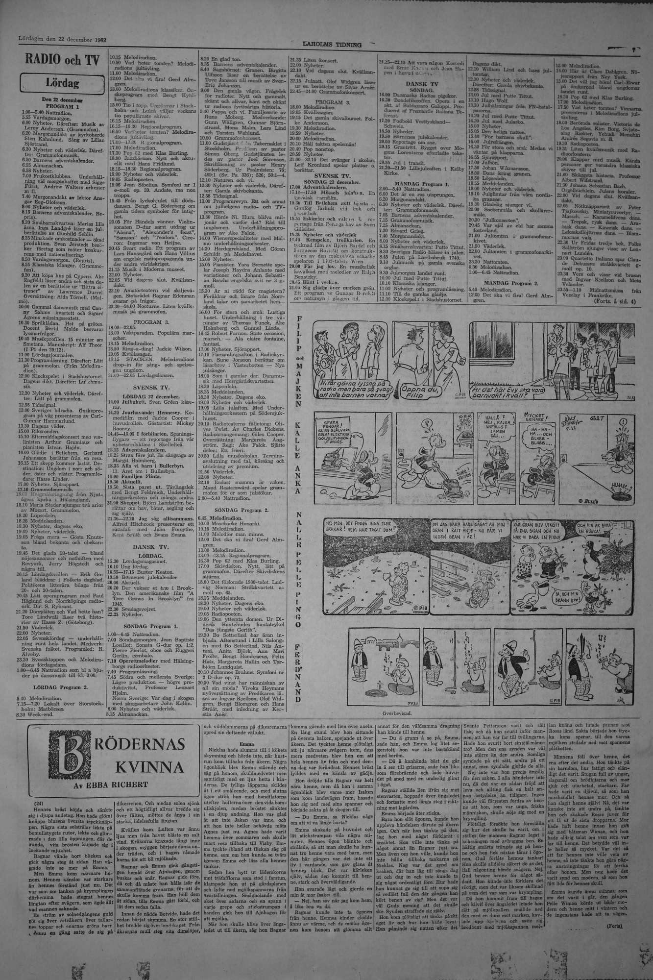 Laholms Tidning Lördag 22 december 1962, sida 7