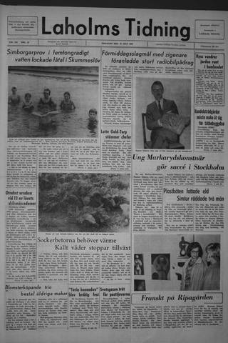 Förstasidan, Tisdag 13 juli 1965