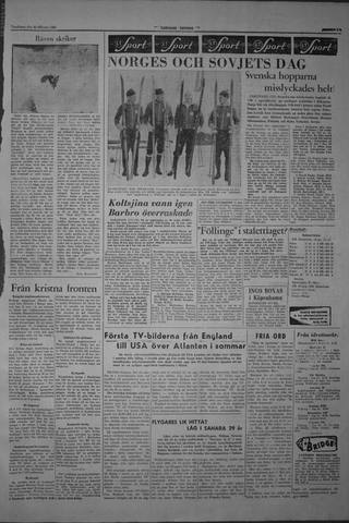 Förstasidan, Torsdag 22 februari 1962
