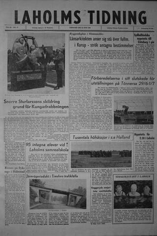 Förstasidan, Fredag 22 juni 1962