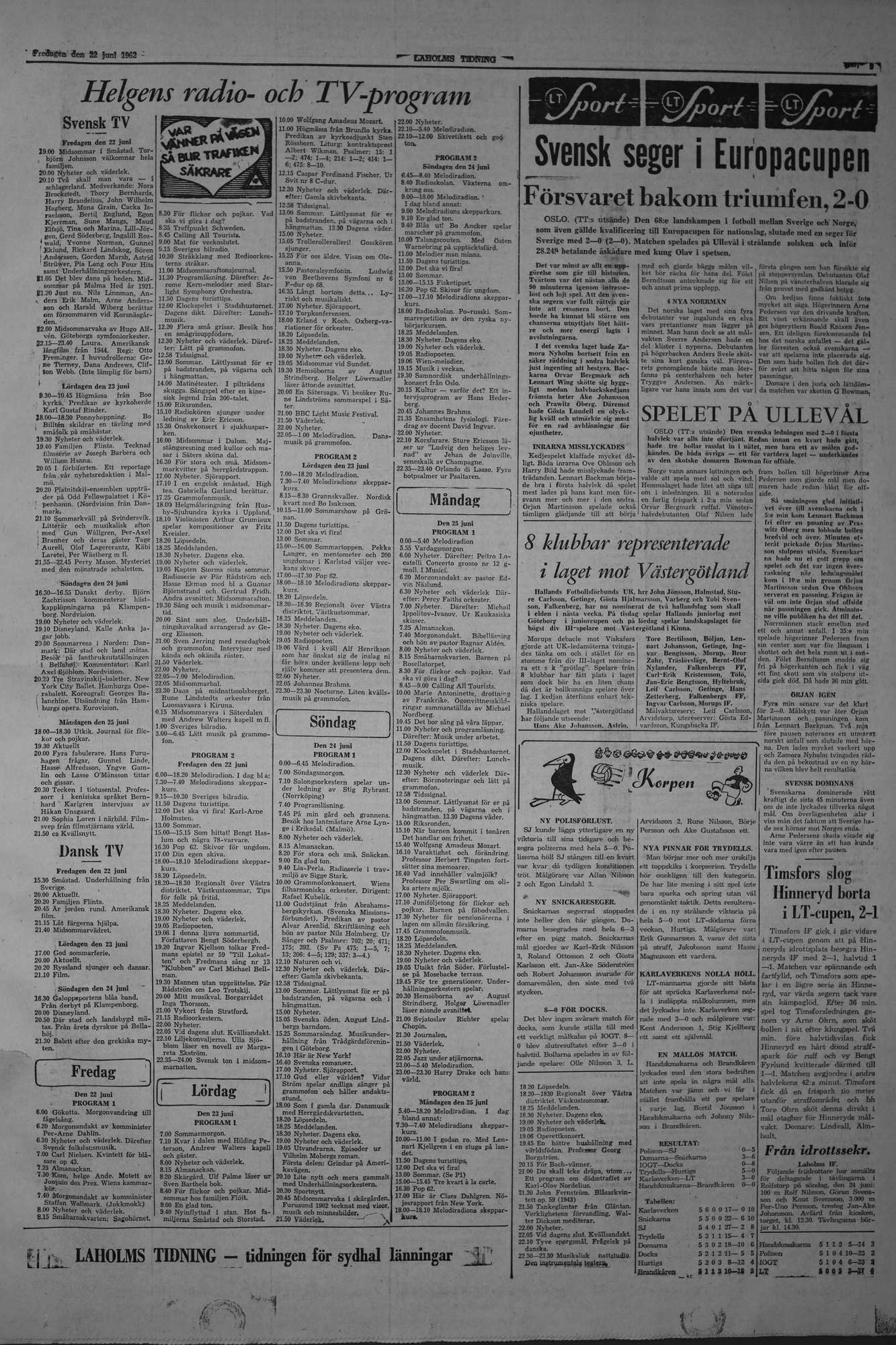 Laholms Tidning Fredag 22 juni 1962, sida 5
