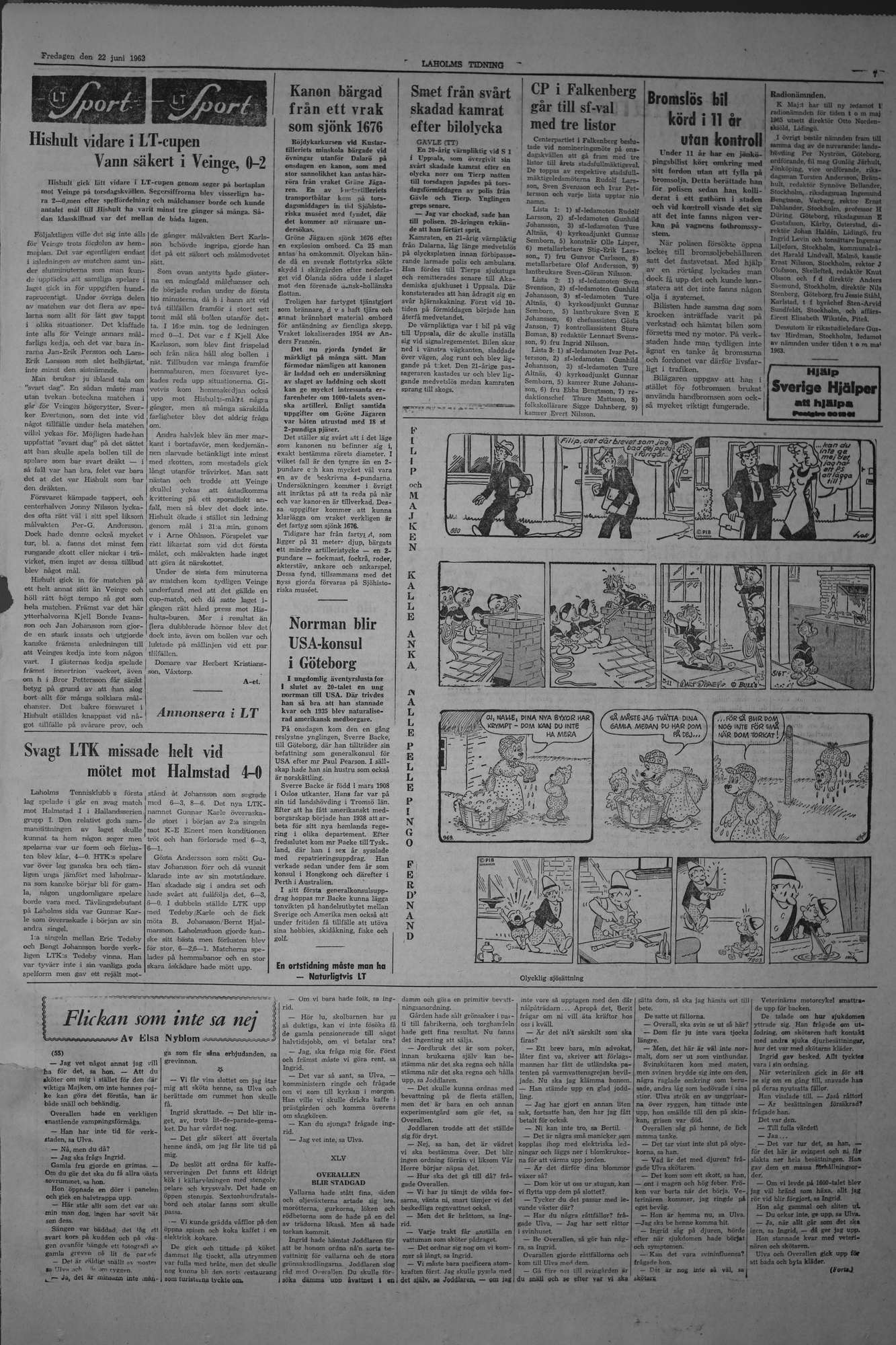Laholms Tidning Fredag 22 juni 1962, sida 7