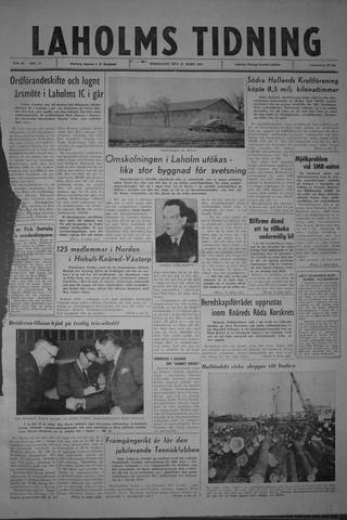 Förstasidan, Torsdag 22 mars 1962