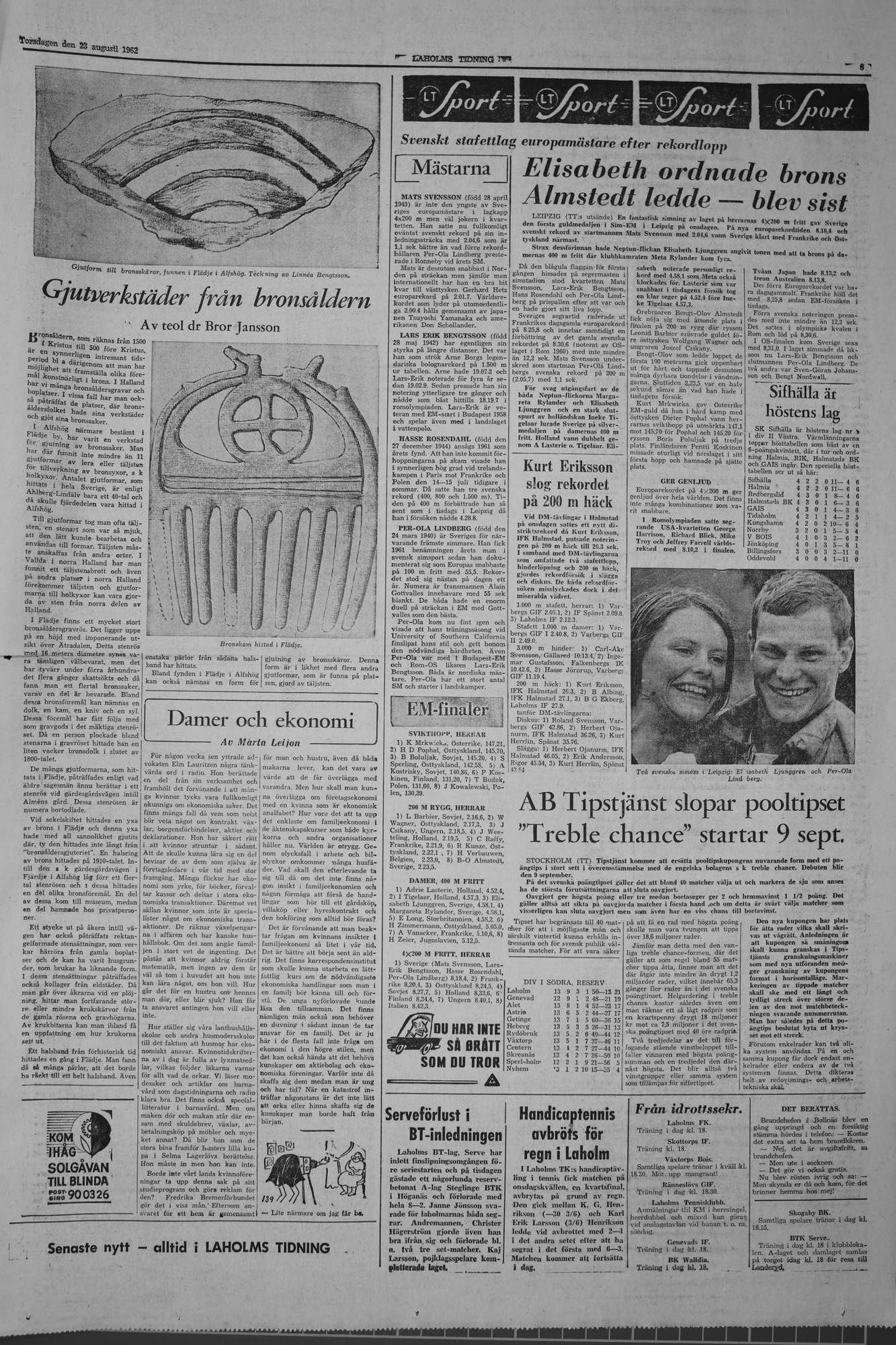 Laholms Tidning Torsdag 23 augusti 1962, sida 5