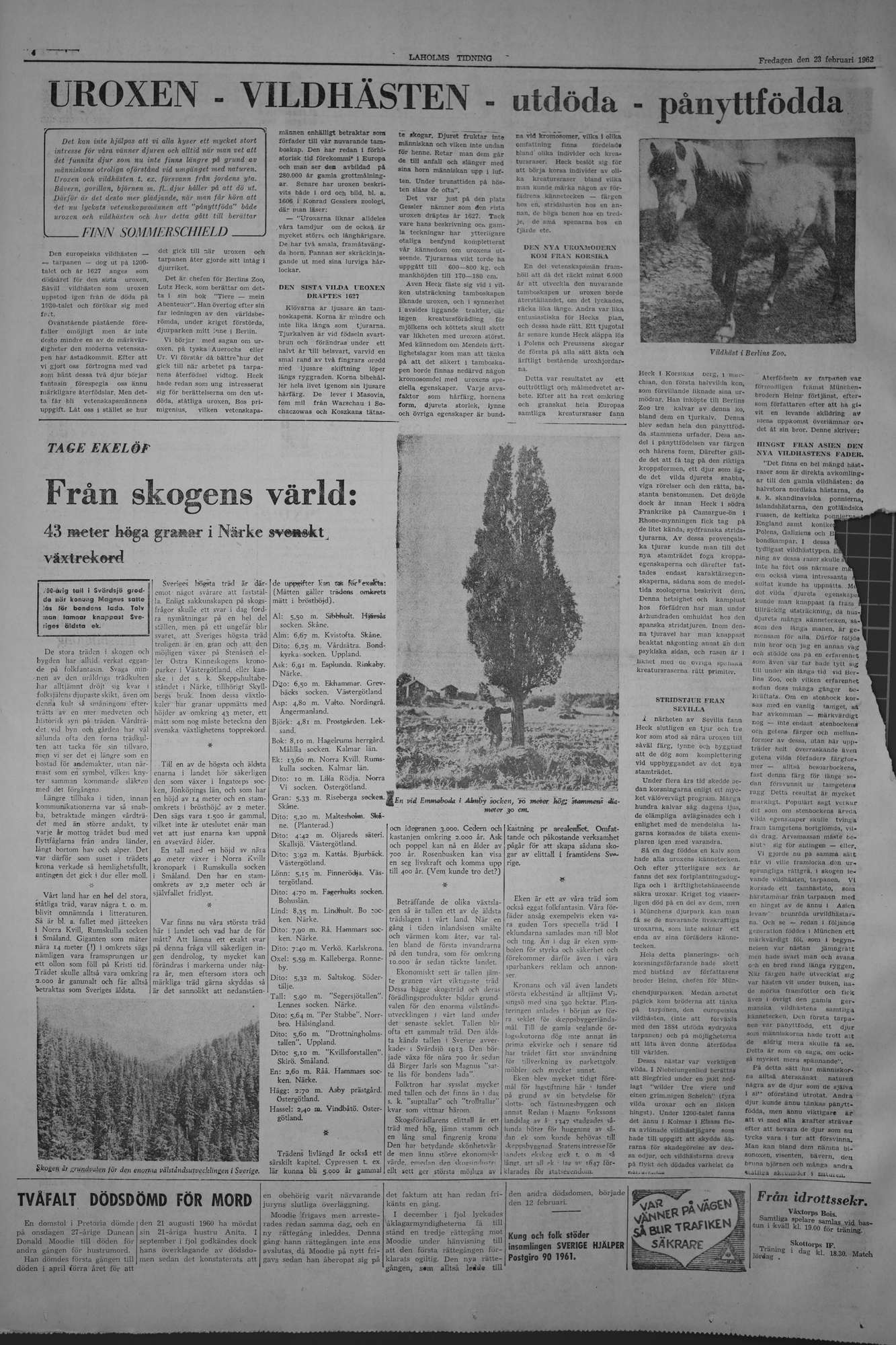 Laholms Tidning Fredag 23 februari 1962, sida 4
