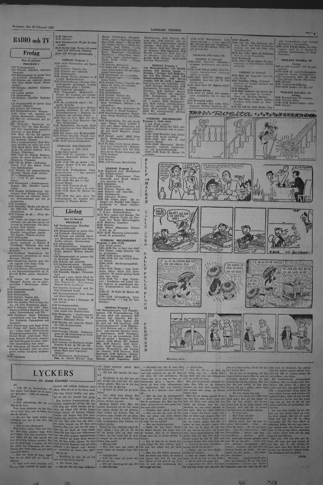 Laholms Tidning Fredag 23 februari 1962, sida 7