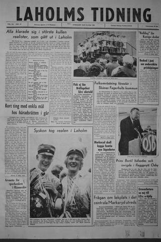 Förstasidan, Onsdag 23 maj 1962