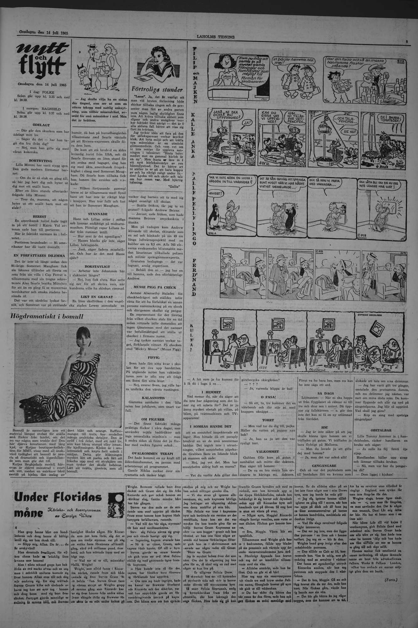 Laholms Tidning Onsdag 14 juli 1965, sida 5