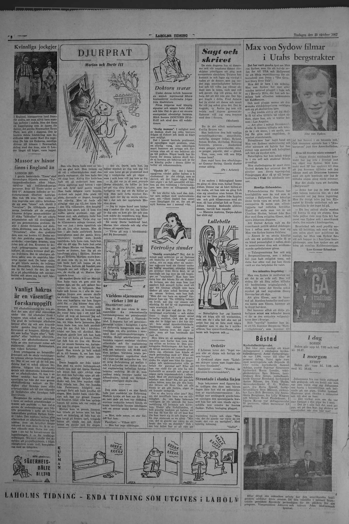 Laholms Tidning Tisdag 23 oktober 1962, sida 6