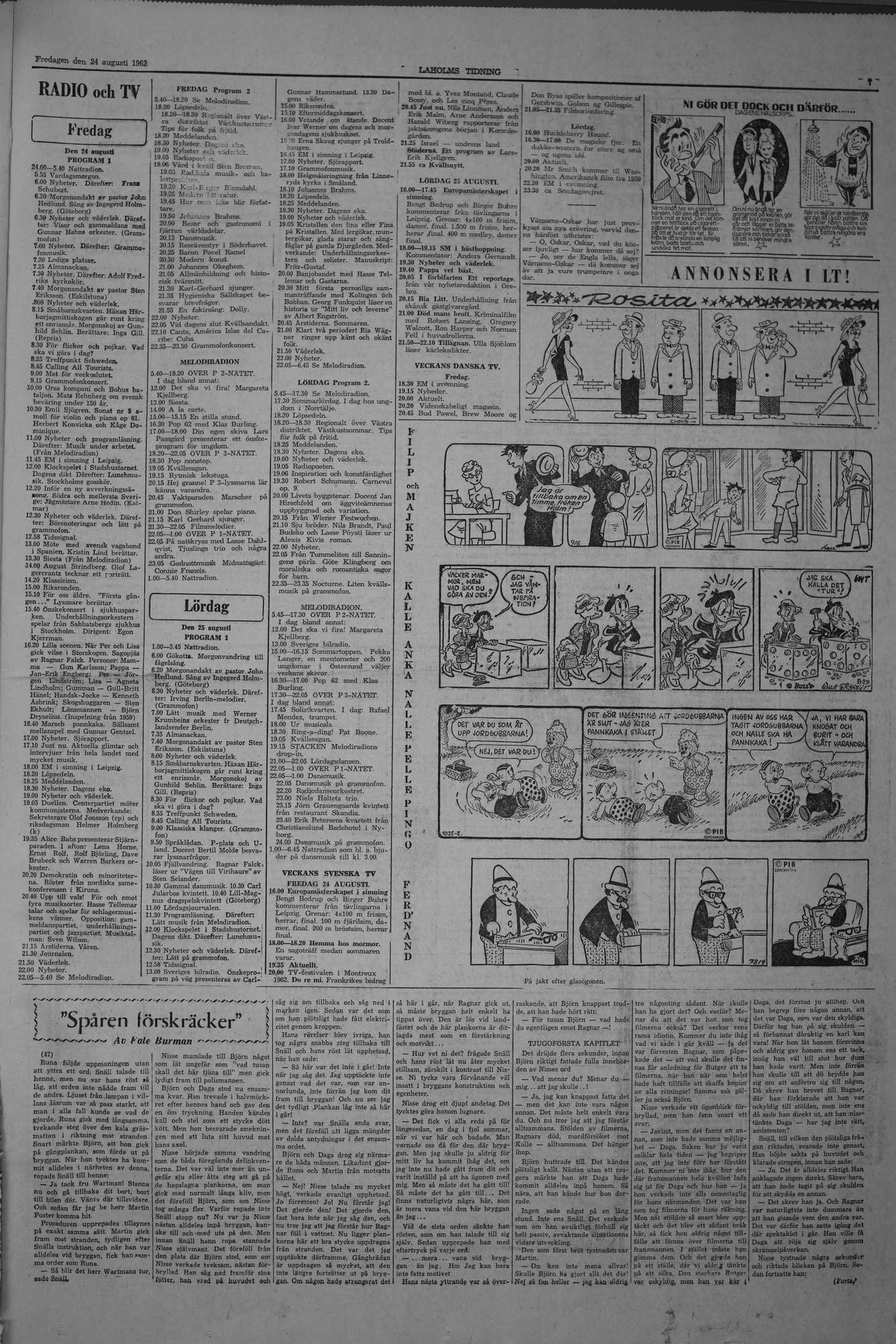 Laholms Tidning Fredag 24 augusti 1962, sida 7