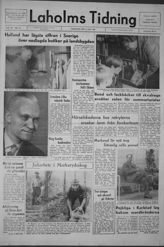 Förstasidan, Torsdag 15 juli 1965
