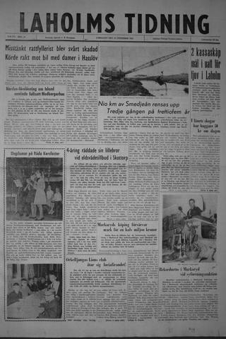 Förstasidan, Lördag 24 november 1962