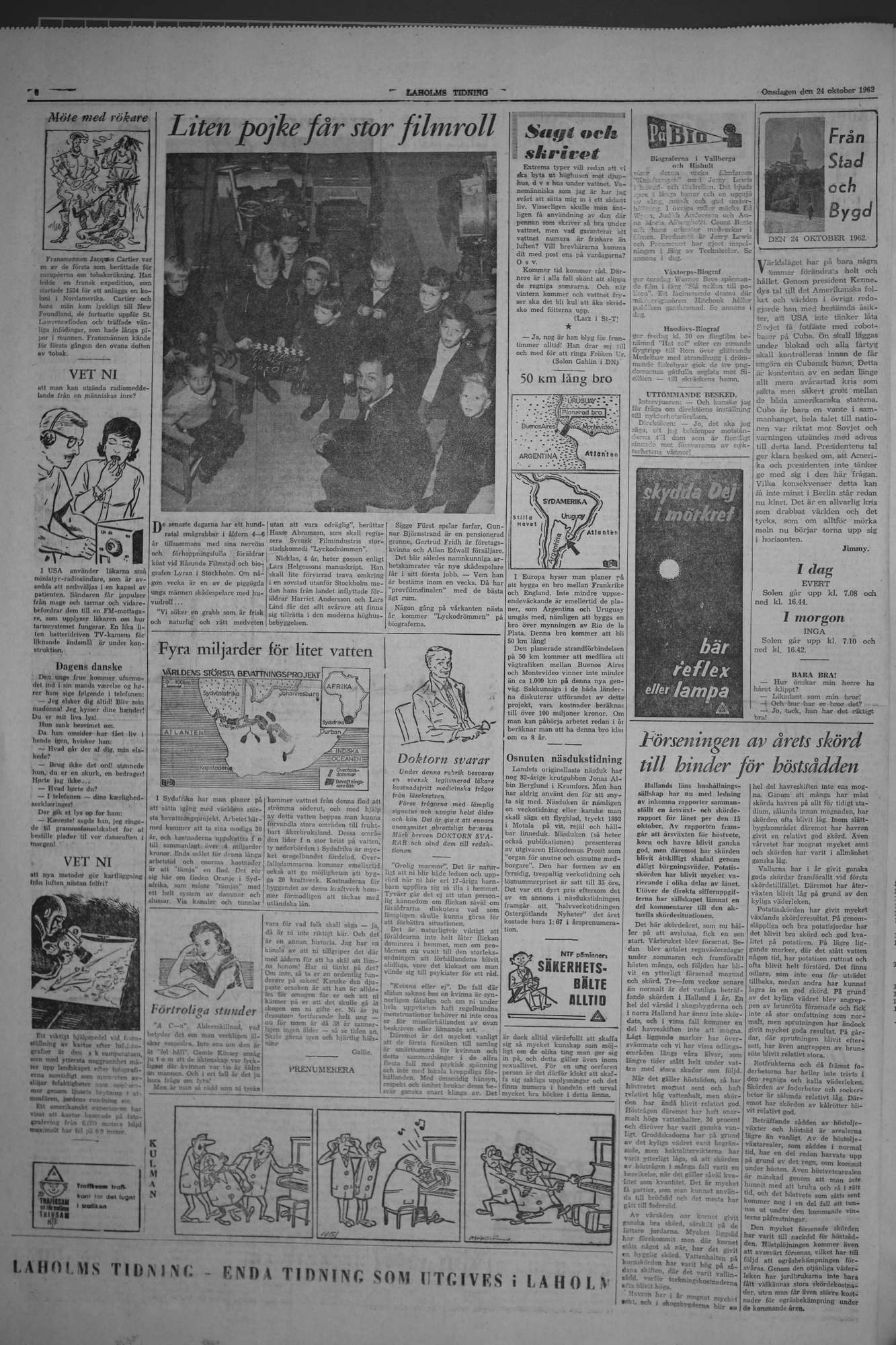Laholms Tidning Onsdag 24 oktober 1962, sida 6