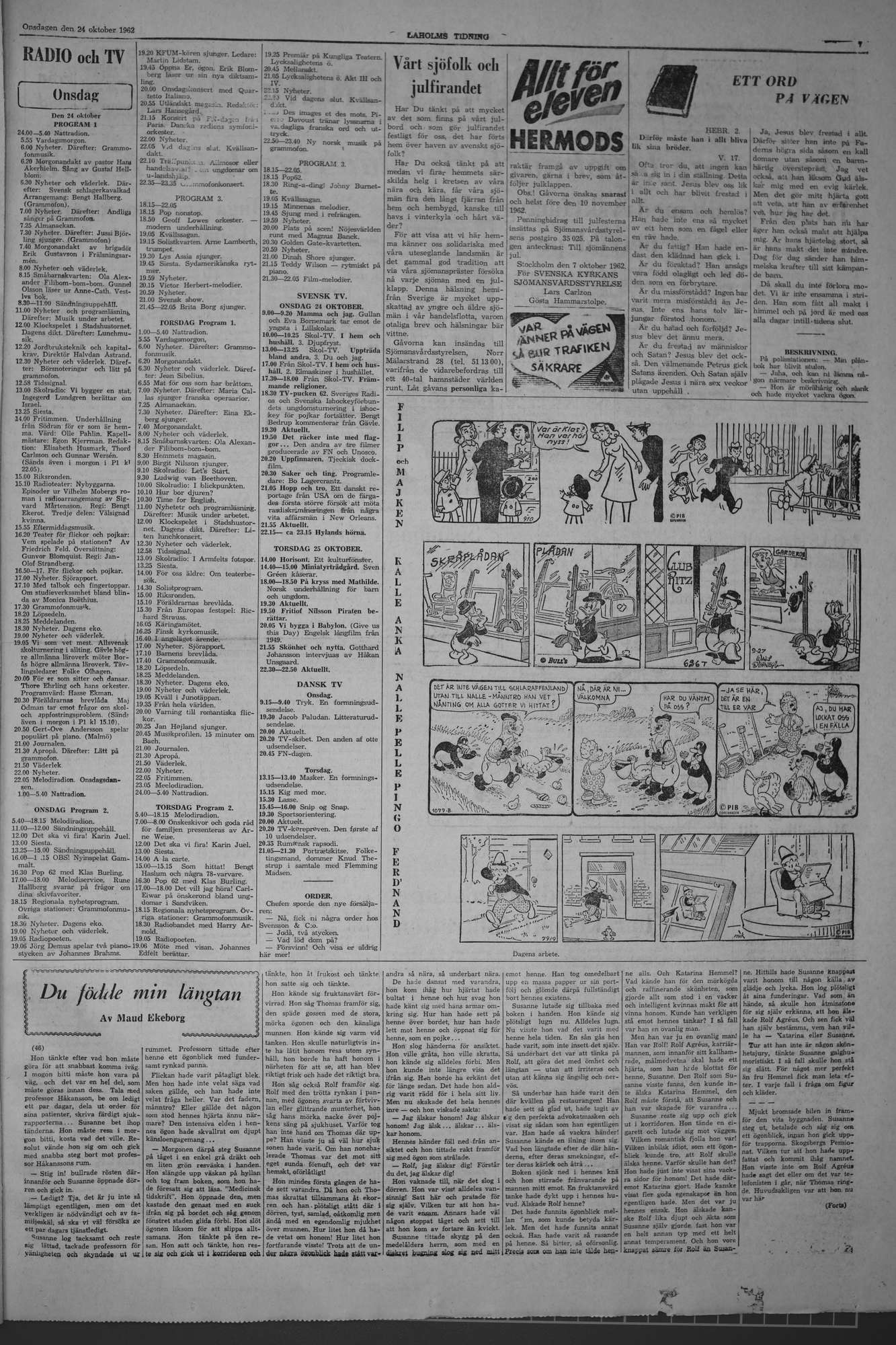 Laholms Tidning Onsdag 24 oktober 1962, sida 7