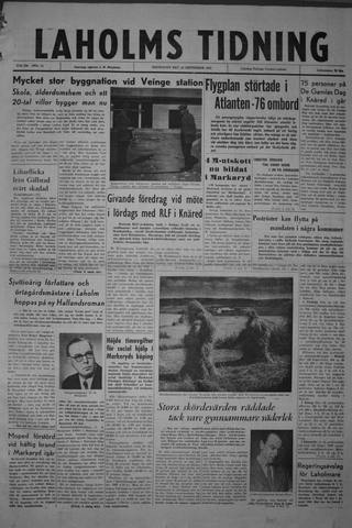 Förstasidan, Måndag 24 september 1962