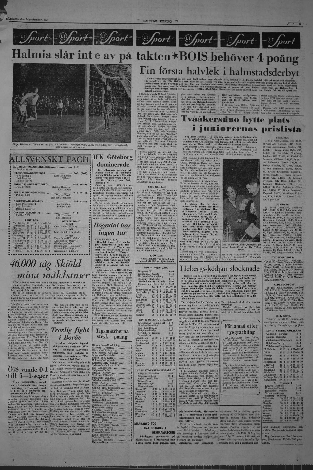 Laholms Tidning Måndag 24 september 1962, sida 5
