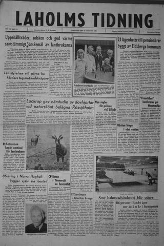 Förstasidan, Lördag 25 augusti 1962
